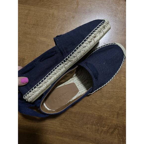 Ralph Lauren Bowsworth Lace Linen Logo Almond Toe Slip On Men's 8 Women’s 10.5 - Picture 9 of 16